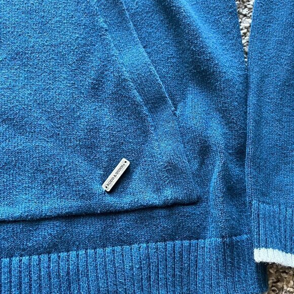 Rodd Gunn Blue Cotton Hoodie with Kangaroo Pouch, Mens Large Pullover - Picture 3 of 7